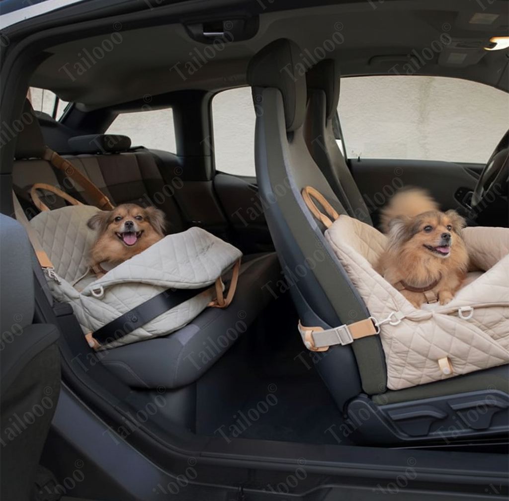 Durable 2in1 Premium Dog Carrier and Car Seat bag（Beech）