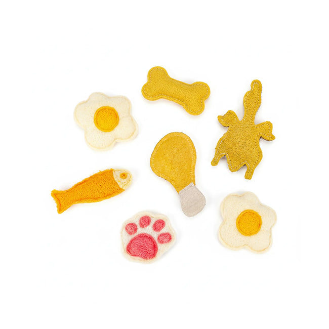 Eco-Friendly Scratch-Resistant Natural Loofah Chew Cat Toy Hover Image