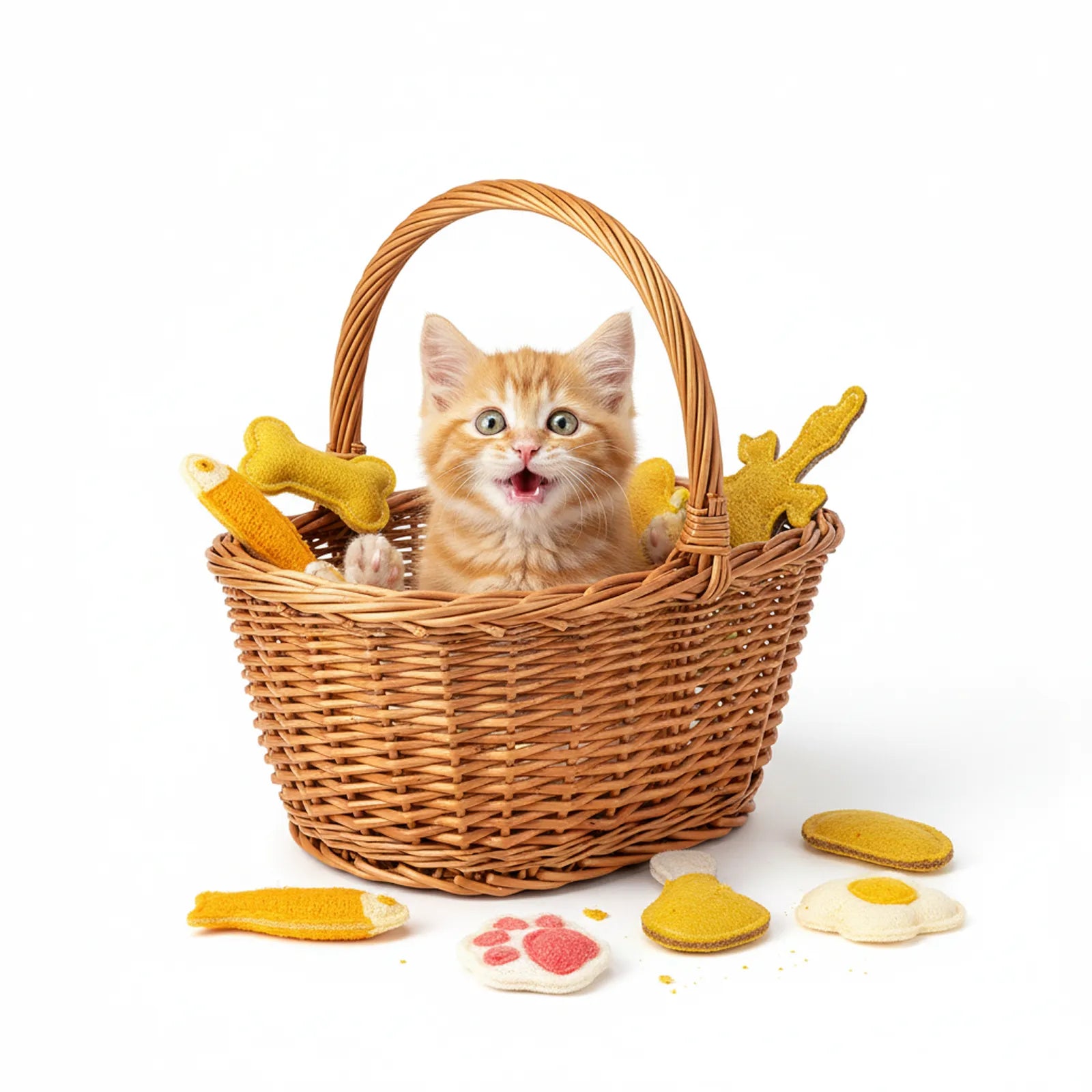 Natural Loofah Cat Toy - Chewable Eco-Friendly Scratch-Resistant | Fun Pet Interactive Plaything