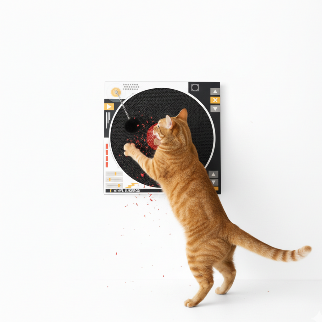 Eco-friendly Vinyl Record Cat Scratching Board