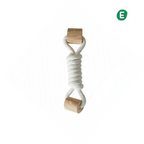 Natural Coffee Wood Rope Knot Chew Dog Toy（Braided）