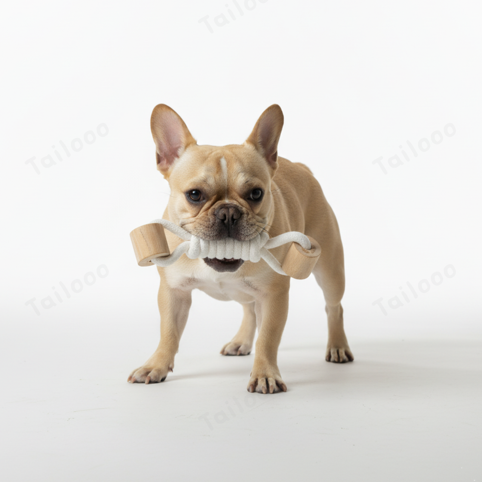 Natural Coffee Wood Rope Knot Chew Dog Toy（Braided）