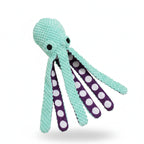 Durable Chew & Tug Octopus Plush Dog Toy with Crinkle & Squeaker