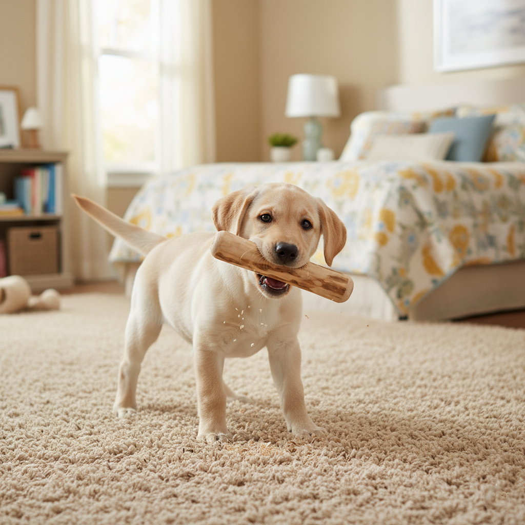 Natural Coffee-Wood Dog Chew Toy