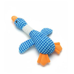 Goose Dog Toy with Squeaker – Durable Plush Chew & Tug Toy for Puppies, Small & Medium Dogs