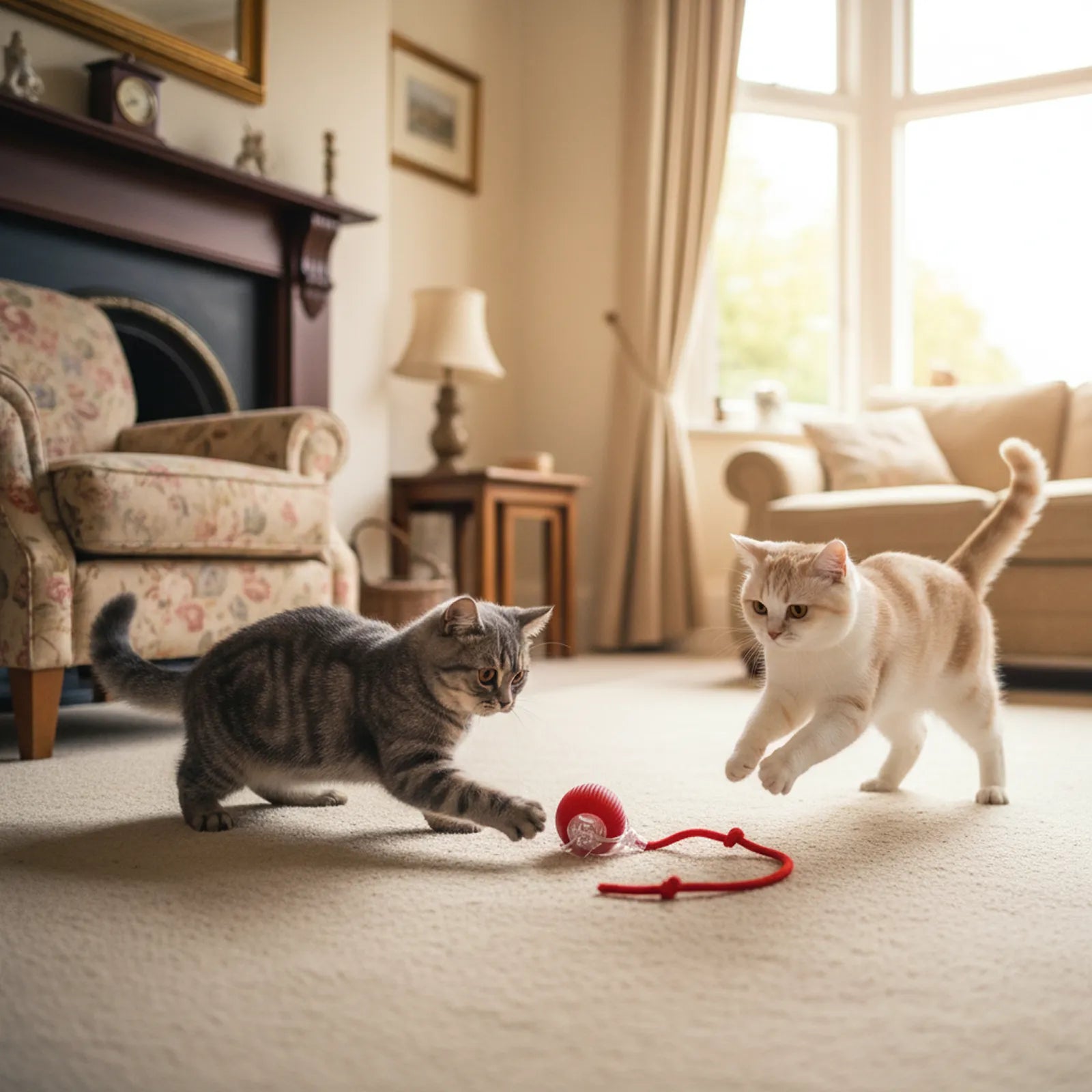 Fun and interactive electric rolling balls for cats