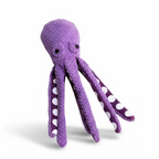 Durable Chew & Tug Octopus Plush Dog Toy with Crinkle & Squeaker