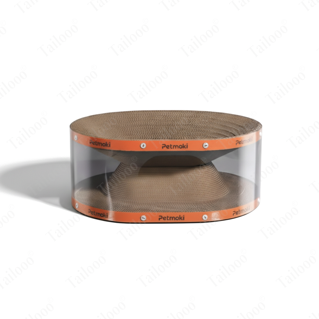 Double-Layer Transparent Tunnel Cat Bed