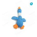 Durable Plush Blue Duck Dog Toy with Squeaker