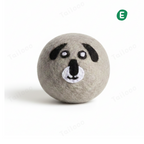 Gray dog——Safe & Durable Play Balls Natural Wool Felt Balls for Dog（3 Pieces）