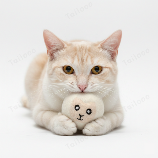 3-Piece Lamb Wool Felt Dog Balls - Interactive Puppy Toys– White Monkey Main Image