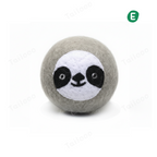 Gray panda——Safe & Durable Play Balls Natural Wool Felt Balls for Dog（3 Pieces）