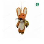 Handmade Nepal Wool Felt Pet Toy – Scarf Fox