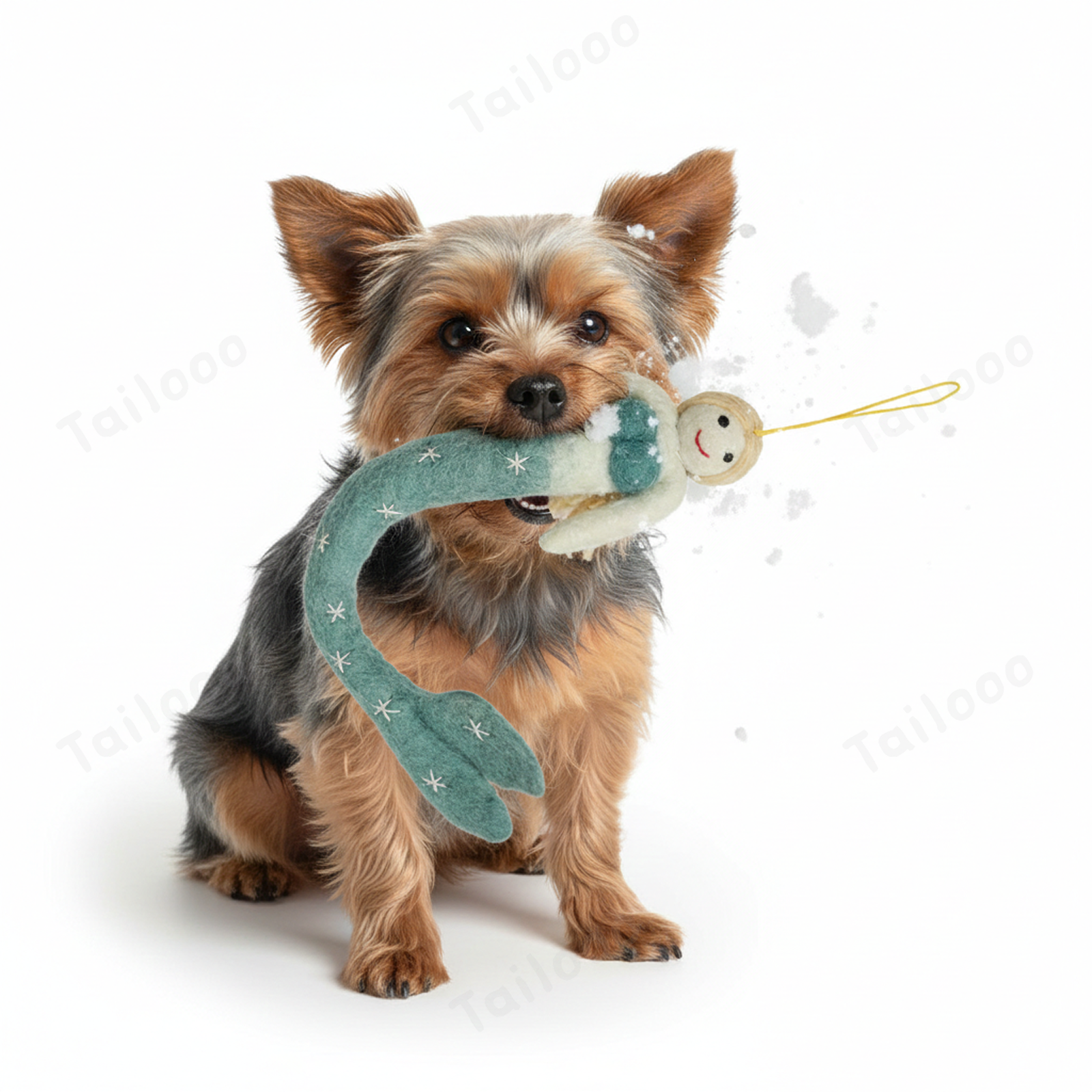 Handmade Nepal Wool Felt Pet Toy – Mermaid