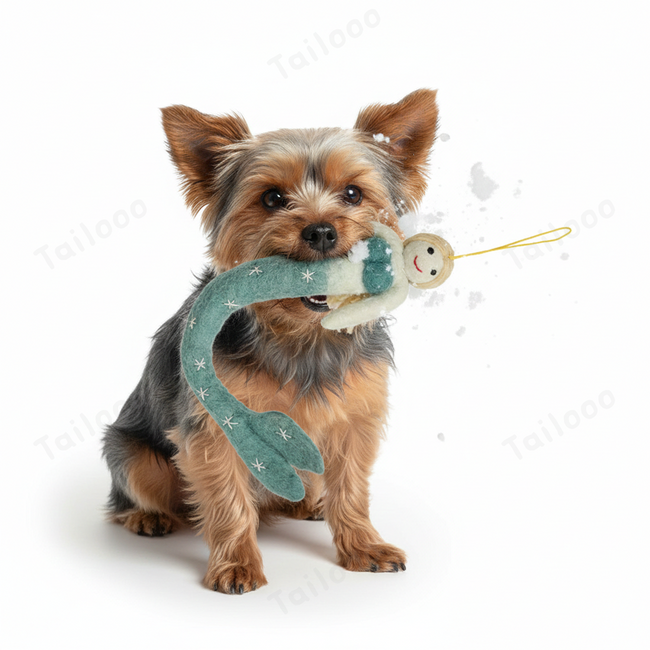 Handmade Nepal Wool Felt Pet Toy – Mermaid Main Image