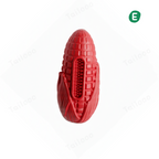 Red Corn-Shaped Natural Rubber Dog Chew Toy
