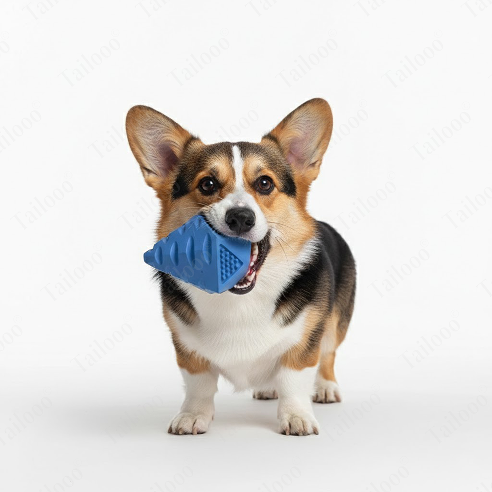 Natural Rubber Tear-Resistant Interactive Blue Diamond Dog Toy