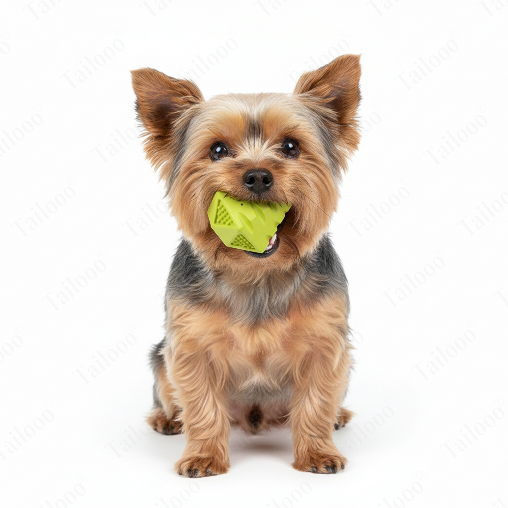 Natural Rubber Tear-Resistant Interactive Green Diamond Dog Toy