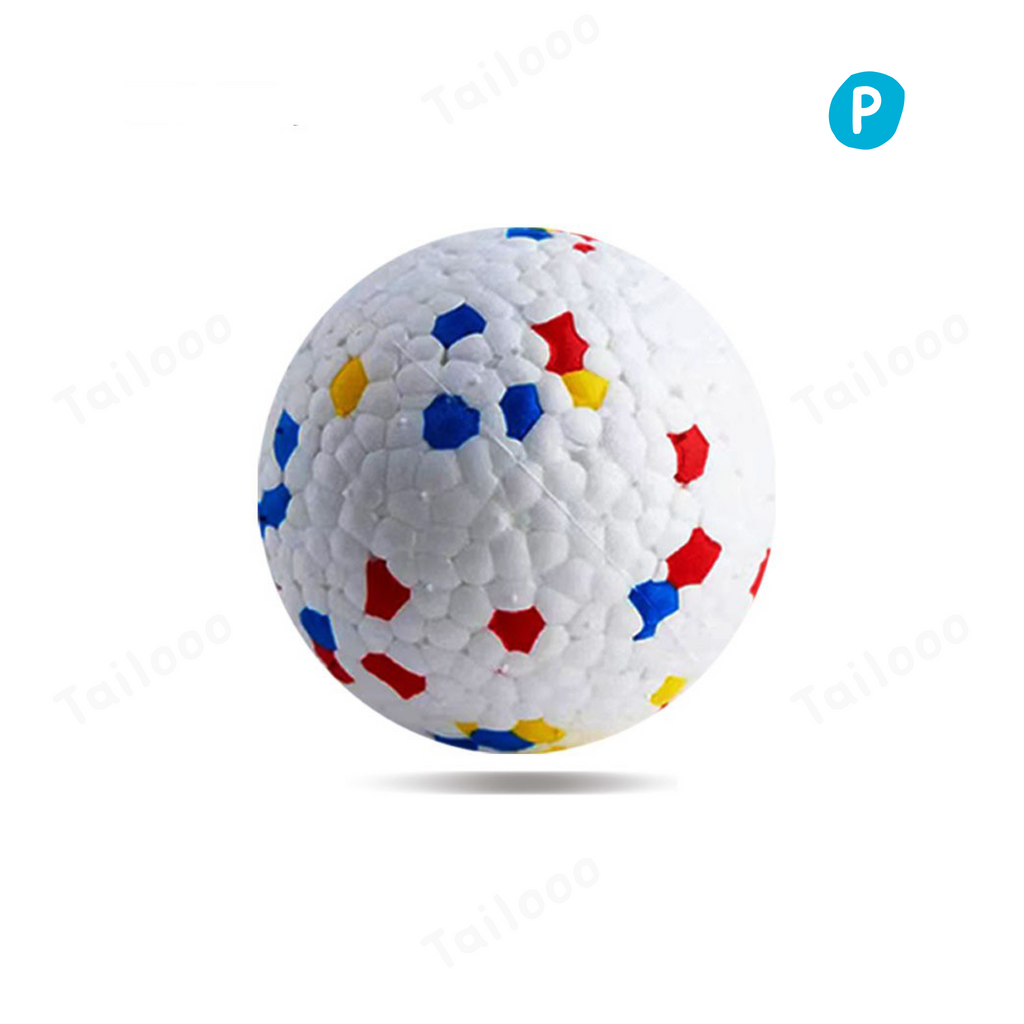 WHITE-Interactive ETPU Dog Ball Toy for Training & Boredom Relief
