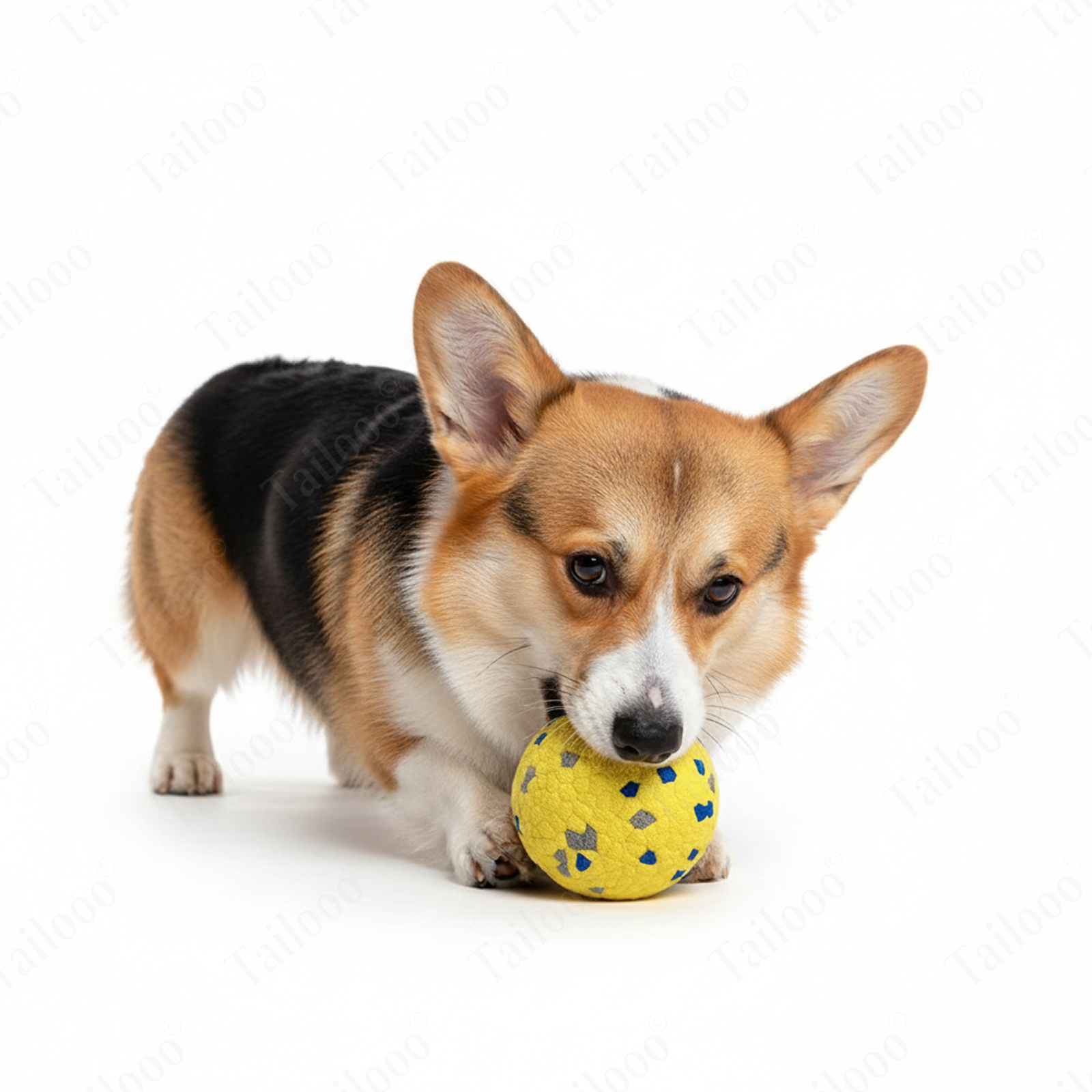 YELLOW-Interactive ETPU Dog Ball Toy for Training & Boredom Relief