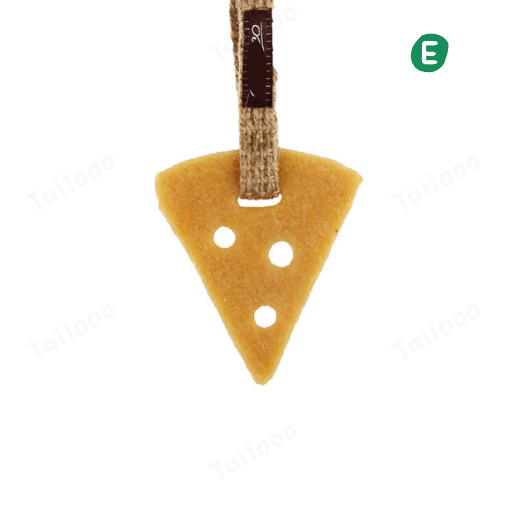 Big Cheese Natural Latex Dog Chew Toy with Sisal Rope