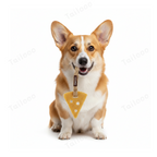 Big Cheese Natural Latex Dog Chew Toy with Sisal Rope