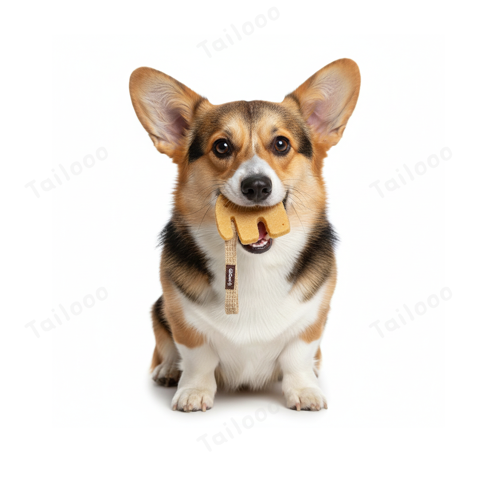 Elephant Natural Latex Dog Chew Toy with Sisal Rope