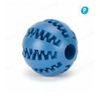 Blue Interactive TPR Dog Treat Ball Toy, Slow Feeder Chew dog toy