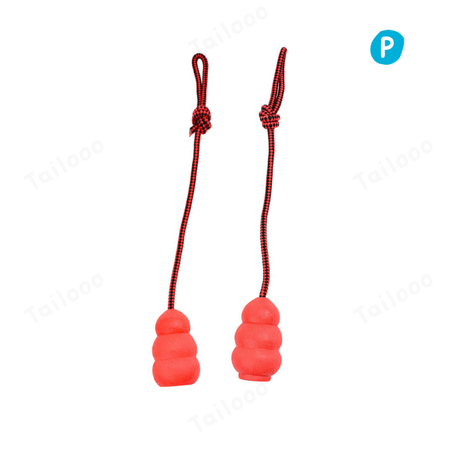 Rubber Rope Gourd Dog Toy – Durable Chew-Resistant Training Toy Hover Image