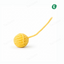 Soft Knit Ball Cat Toy – Interactive Chasing Teaser Ball (Yellow)