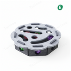 Felt Puzzle Cat Toy with Bell – Lace Gray