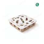 Felt Puzzle Cat Toy with Bell – Square Camel