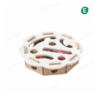 Felt Puzzle Cat Toy with Bell – Lace Camel