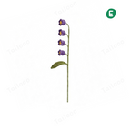 Handmade Crochet Lily of the Valley Cat Teaser Wand – Purple