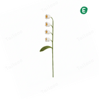 Handmade Crochet Lily of the Valley Cat Teaser Wand – White