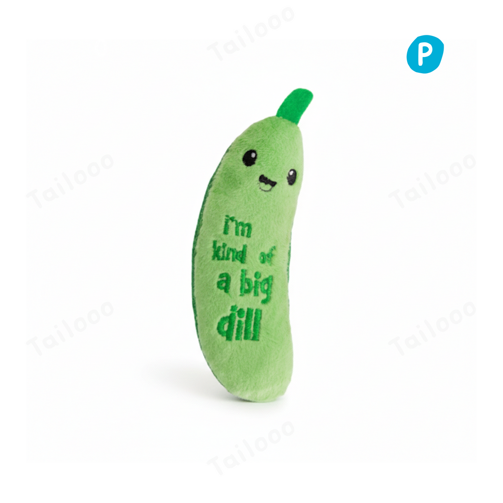 Plush Crinkle Catnip Kicker Cat Toy with Dental Mesh