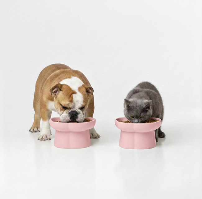 Ceramic Slow Feeder Pet Bowl – Pink Main Image
