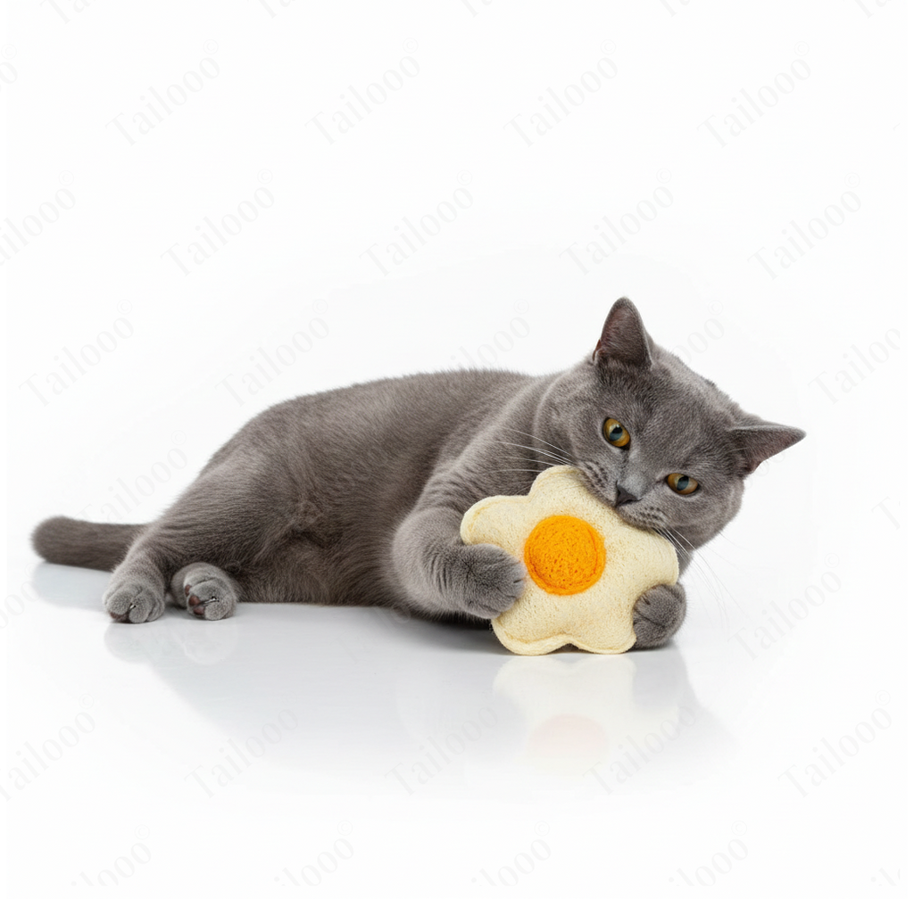 Eco-Friendly Natural Loofah Cat Toy – Egg Flour