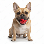 Red Interactive TPR Dog Treat Ball Toy, Slow Feeder Chew dog toy
