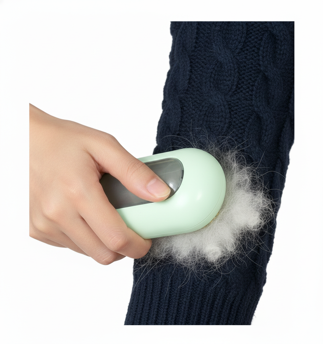 Reusable Rotating Pet Hair Remover Brush – Yellow Main Image