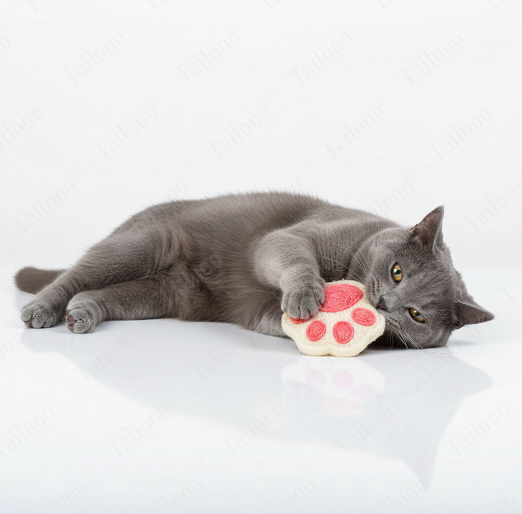 Eco-Friendly Natural Loofah Cat Toy – Claw Mark