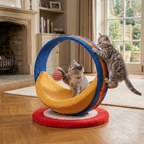 Extra Large Sisal Cat Scratching Ball – Durable Non-Shedding Planet-Shaped Claw Grinder Toy（Moon Ship）