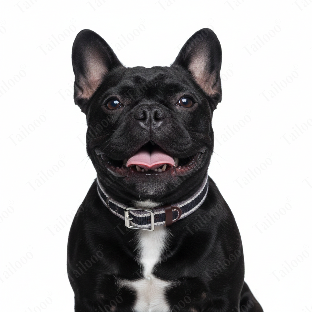 Woven Cotton & Leather Dog Collar– Adjustable, Soft & Durable Design（Black）