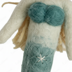 Handmade Nepal Wool Felt Pet Toy – Mermaid