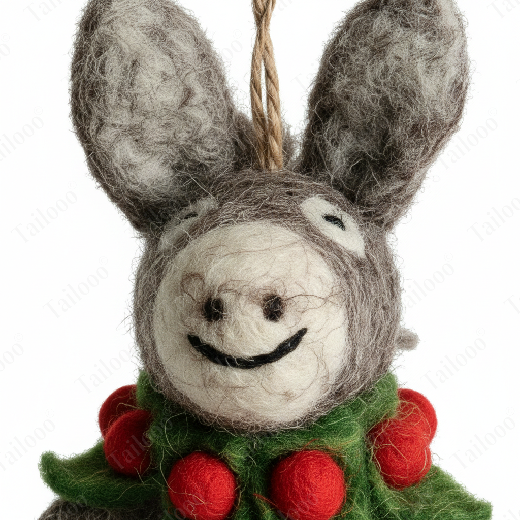 Handmade Nepal Wool Felt Pet Toy – Garland Donkey