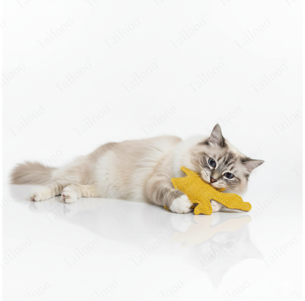 Eco-Friendly Natural Loofah Cat Toy – Roast Duck