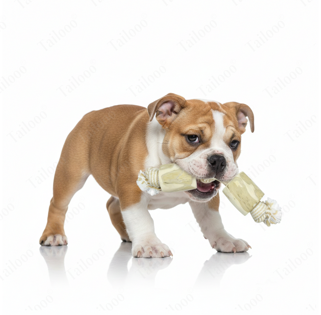 Natural Coffee Wood Rope Knot Chew Dog Toy（Double-Knot Rope）