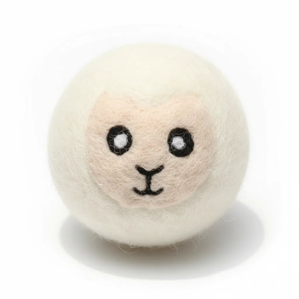 Safe & Durable Play Balls Natural Wool Felt Balls for Cats & Dogs