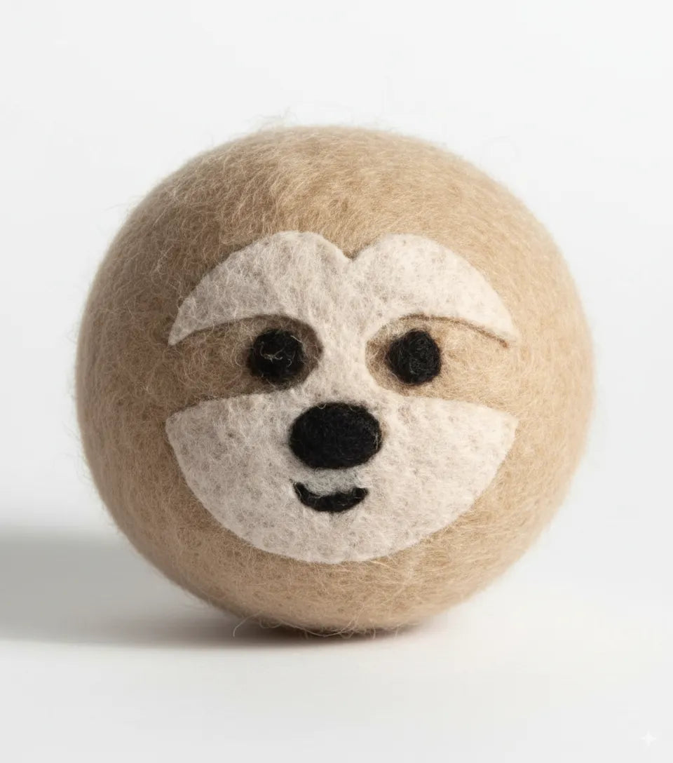 Safe & Durable Play Balls Natural Wool Felt Balls for Cats & Dogs