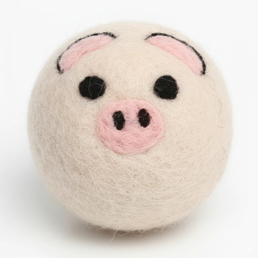 Safe & Durable Play Balls Natural Wool Felt Balls for Cats & Dogs